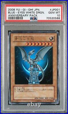 PSA 10 Yu-Gi-Oh! Blue Eyes White Dragon YAP1-JP001 10th Anniversary Pack Yugioh