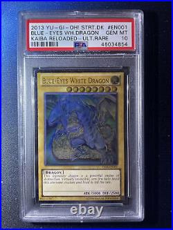 PSA 10 YuGiOh Blue Eyes White Dragon YSKR-EN001 Ultimate Rare Unl. GEM MINT