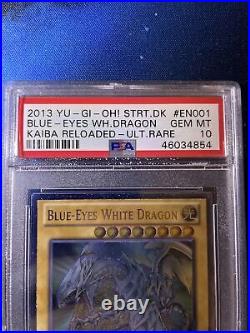 PSA 10 YuGiOh Blue Eyes White Dragon YSKR-EN001 Ultimate Rare Unl. GEM MINT