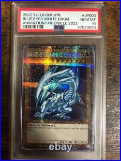 PSA 10 Yugioh English Blue Eyes White Dragon AC02-JP000 Prismatic