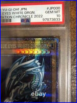 PSA 10 Yugioh English Blue Eyes White Dragon AC02-JP000 Prismatic