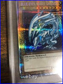 PSA 10 Yugioh English Blue Eyes White Dragon AC02-JP000 Prismatic