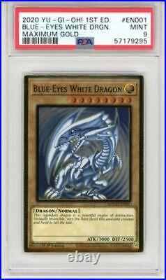 PSA 9 MINT Yu-Gi-Oh! Blue-Eyes White Dragon MAGO-EN001 1ST EDITION