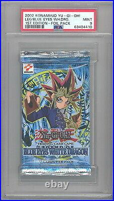 PSA 9 Yu-Gi-Oh Cards Blue Eyes White Dragon Booster Pack 1st Edition