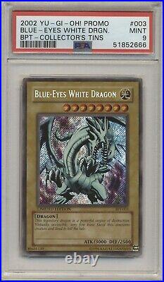 PSA 9 Yugioh Limited Edition Secret Rare Blue-Eyes White Dragon BPT-003 MINT