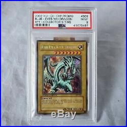 PSA Graded 9 Mint Card 2002 Promo Tin YuGiOh Blue Eyes White Dragon BPT-003