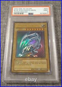 PSA10 2002 Yugioh SDK-001 Blue-Eyes White Dragon Ultra Rare Unlimited