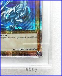 PSA10 Yu-Gi-Oh Blue Eyes White Dragon Prismatic Secret Rare AC02-JP000 English