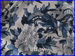 Ralph Lauren Nanking Fabric 10 Yrds Dragons Chinoiserie Blue White PRICE DROPPED