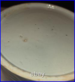 VTG Chinese Porcelain Dragon Jar Lid Chasing Pearl In Clouds Blue White