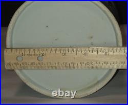 VTG Chinese Porcelain Dragon Jar Lid Chasing Pearl In Clouds Blue White