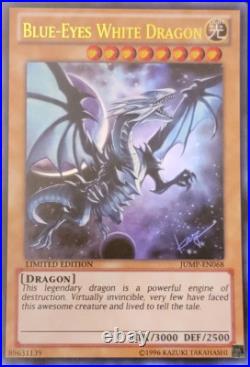 YGO Blue-Eyes White Dragon Ultra Rare NM Shonen Jump Promo JUMP-EN068 NEAR MINT