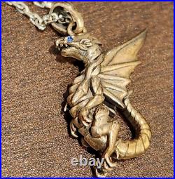 YU-GI-OH! Blue-Eyes Alternative White Dragon Pendant Necklace Silver 925