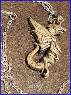 YU-GI-OH! Blue-Eyes Alternative White Dragon Pendant Necklace Silver 925