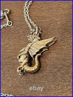 YU-GI-OH! Blue-Eyes Alternative White Dragon Pendant Necklace Silver 925