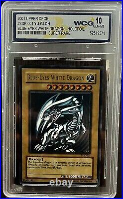 Yu-Gi-Oh! 2002 Blue Eyes White Dragon English SDK-001 1st Edition WCG 10