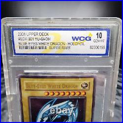 Yu-Gi-Oh 2002 Blue Eyes White Dragon SDK-001 1st Edition WCG 10 GRADED