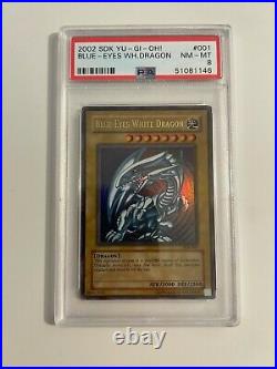 Yu-Gi-Oh 2002 Blue-Eyes White Dragon SDK-001 PSA 8 NEAR MINT MINT