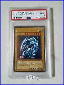 Yu-Gi-Oh 2002 Blue-Eyes White Dragon SDK #001 PSA 9 AMAZING CARD