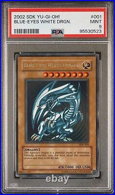 Yu-Gi-Oh! 2002 Blue-Eyes White Dragon SDK-001 PSA 9 Starter Deck Kaiba Unlimited