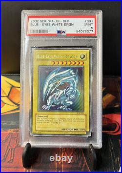 Yu-Gi-Oh! 2002 Blue-Eyes White Dragon SDK-001 Ultra Rare PSA 9 Mint