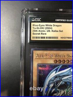 Yu-Gi-Oh! 25th Anniversary Ultimate Kaiba Set Blue Eyes White Dragon CGC 10