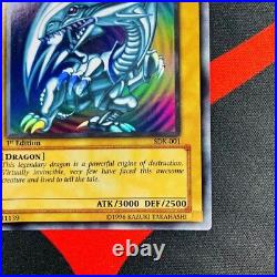 Yu-Gi-Oh! Blue-Eye White Dragon SDK-001 1st Edition Ultra Rare Asian English EX