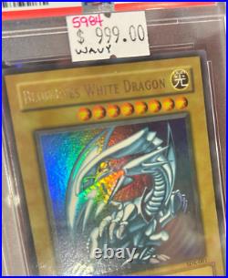 Yu-Gi-Oh Blue-Eyes White Dragon 2002 Starter Deck Kaiba WAVY #SDK-001 PSA 9