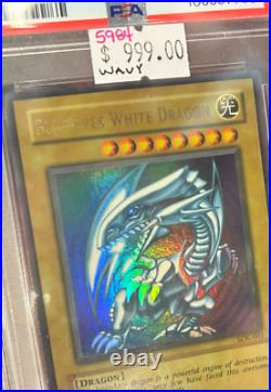 Yu-Gi-Oh Blue-Eyes White Dragon 2002 Starter Deck Kaiba WAVY #SDK-001 PSA 9