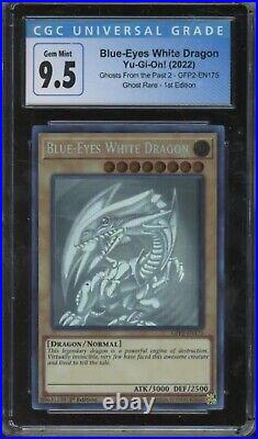 Yu-Gi-Oh! Blue-Eyes White Dragon Ghost Rare 1st Edition GFP2-EN175 GEM MINT