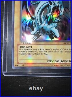 Yu-Gi-Oh! Blue-Eyes White Dragon LOB-001 1st Edition Asian English