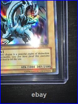 Yu-Gi-Oh! Blue-Eyes White Dragon LOB-001 1st Edition Asian English