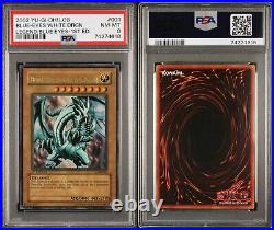 Yu-Gi-Oh! Blue-Eyes White Dragon LOB-001 1st Edition Wavy Faded PSA 8 NA English