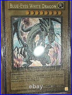 Yu-Gi-Oh! Blue-Eyes White Dragon LOB-001 1st Edition Wavy Faded PSA 8 NA English