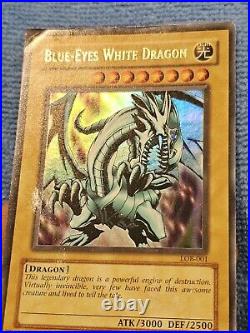 Yu-Gi-Oh! Blue-Eyes White Dragon LOB-001 Ultra Rare Original Print? 02-03