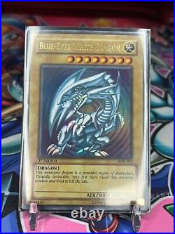 Yu-Gi-Oh! Blue Eyes White Dragon SDK-001 1st Edition Asian English Ultra Rare