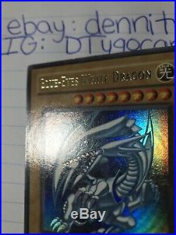 Yu-Gi-Oh! Blue-Eyes White Dragon SDK-001 1st Edition Ultra Rare LP/MP