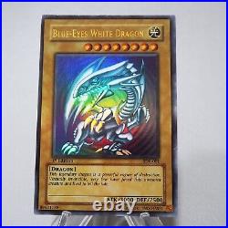 Yu-Gi-Oh Blue Eyes White Dragon SDK-001 Ultra 1st Edition EX Asian English j815