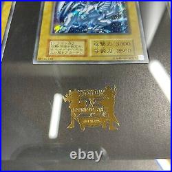 Yu-Gi-Oh Blue-Eyes White Dragon Secret Rare 25th Kaiba Set With Display MINT
