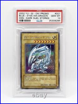 Yu-Gi-Oh! Dark Duel Stories DDS 001 002 003 PSA 10 Blue-eyes White Dragon Promo Yu-Gi-Oh! Dark Duel Stories DDS 001 002 003 PSA 10 Blue-eyes White Dragon Promo