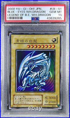 Yu-Gi-Oh Japanese 02 2000 LB-01 Blue Eyes White Dragon Legend of PSA 10 43639285