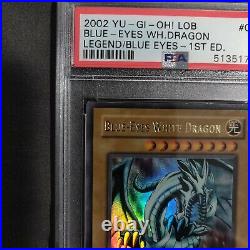 Yu-Gi-Oh! Legend of Blue-Eyes 1st Blue-Eyes White Dragon LOB-001 PSA 5