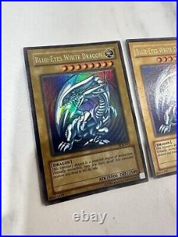 Yu-Gi-Oh! SDK-001 Blue-Eyes White Dragon X3 PLAYSET NM (LP-NEAR MINT)