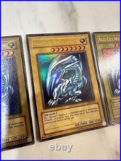 Yu-Gi-Oh! SDK-001 Blue-Eyes White Dragon X3 PLAYSET NM (LP-NEAR MINT)