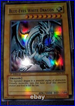 Yu-Gi-Oh! TCG Blue-Eyes White Dragon Legend of Blue Eyes White Dragon LOB-001 AE