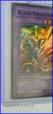 Yu-Gi-Oh! TCG Flame Swordsman Legend of Blue Eyes White Dragon LOB-003 1st Ed NM