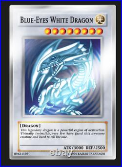 Yu-Gi-Oh TCG PLATINUM Blue Eyes White Dragon (Blanc) Masterpiece SILVER 666/1000