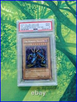 Yu-Gi-Oh! Tri-Horned Dragon LOB 1st Edition PSA 9 MINT LOB-000