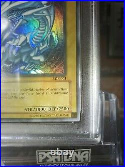 Yu-gi-oh! Psa9 1st English Blue-eyes White Dragon SDK-001