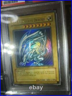 Yu-gi-oh! Psa9 1st English Blue-eyes White Dragon SDK-001